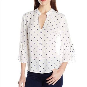 Splendid Womens Lacy Polka Dot Print Dress